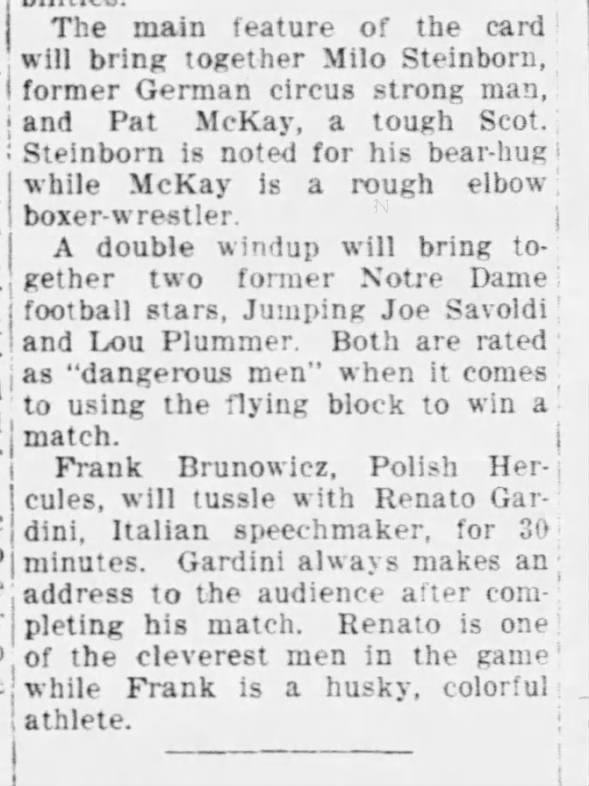 Clipping from The Sentinel